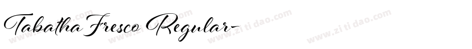 TabathaFresco Regular字体转换